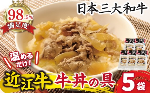 
                  【総本家肉のあさの】近江牛丼の具 650g (130g×5個)【AE09W1】 近江牛 牛丼 
                