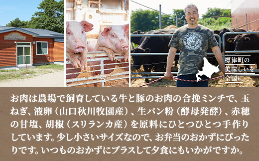 生ハンバーグミニ 25個セット(5個×5パック)冷凍でお届け 国産 牛肉 豚肉 ギフトにもおすすめ【配送不可地域：離島】