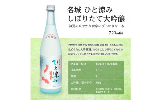 名城酒造　夏のさけセット　6月上旬発送