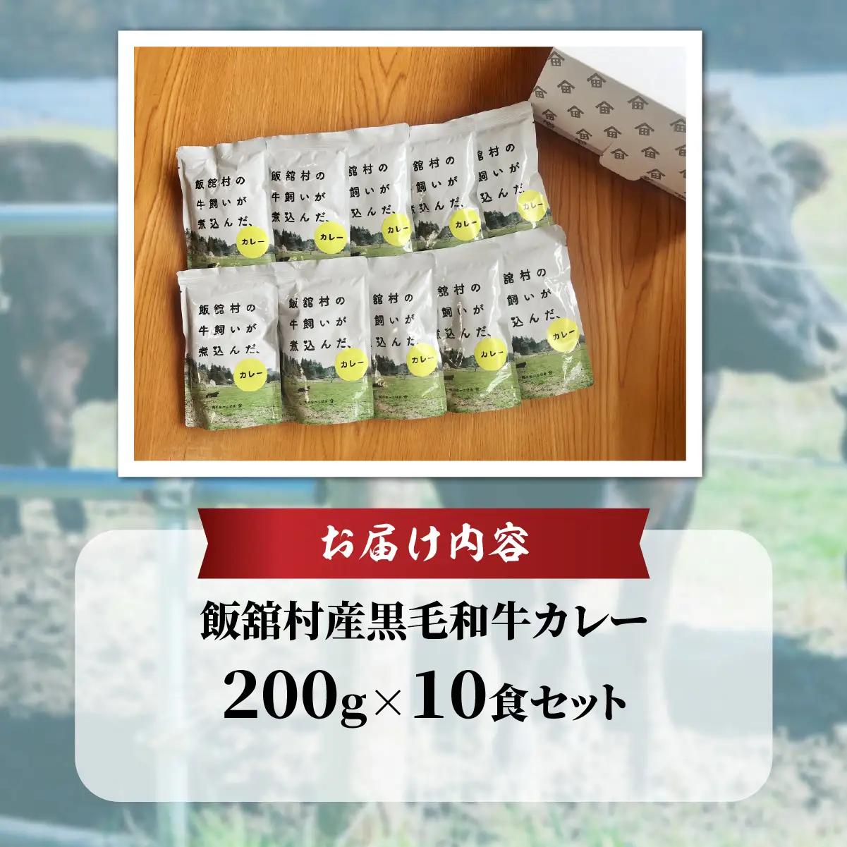 飯舘産黒毛和牛カレー　10食セット ITTAH002