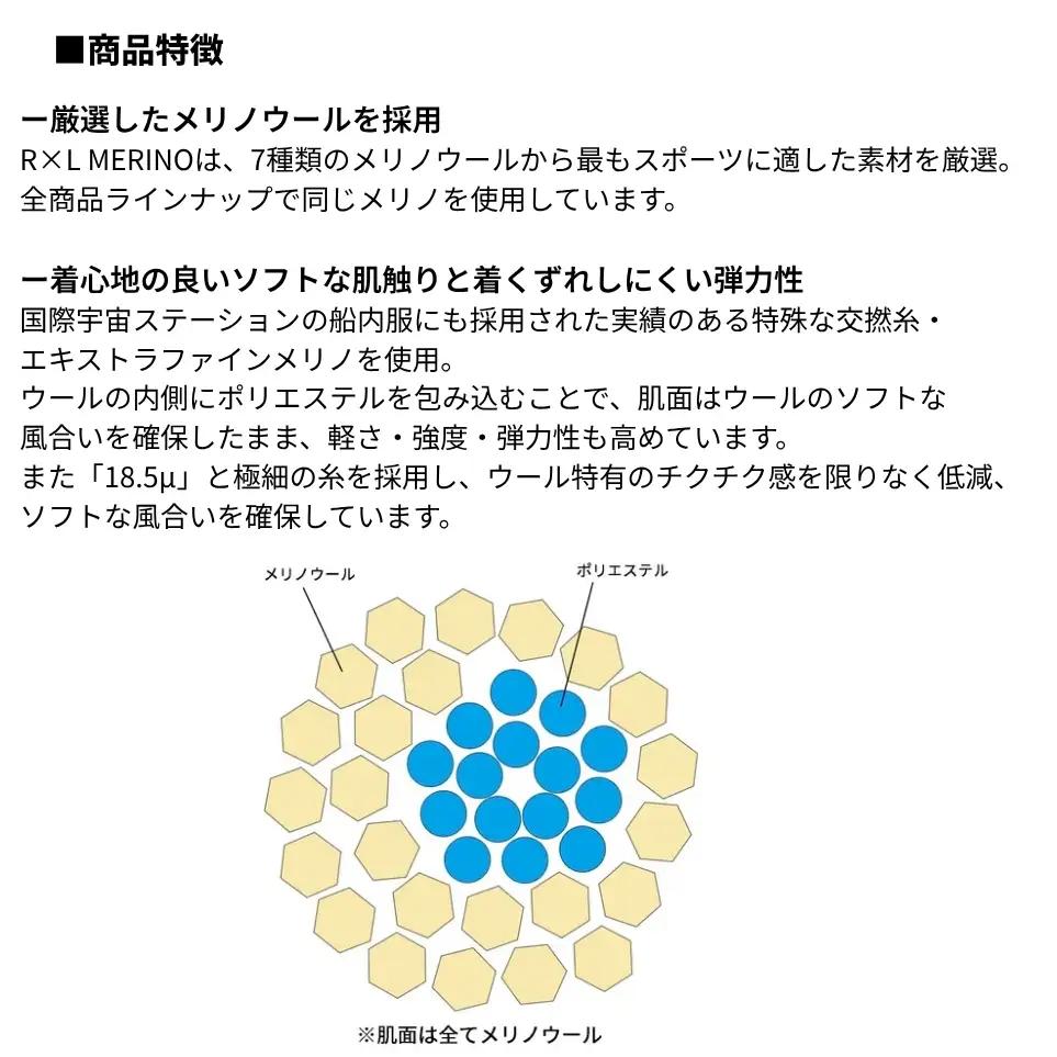 WILD WOOL RTL メリノウール ウルトラライト ユニ Tシャツ ネイビーM ユニセックス