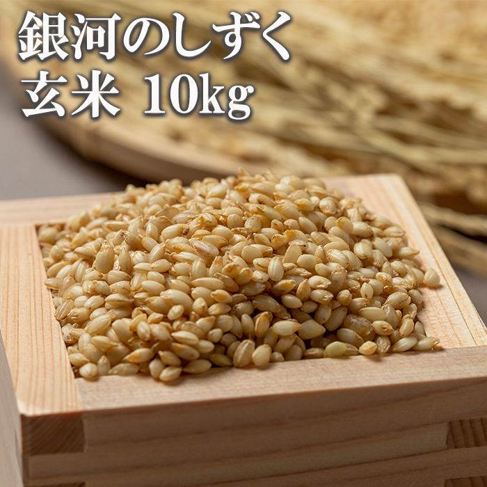 【令和7年産】 新米 10月中旬発送開始予定 銀河のしずく 玄米 10kg ／ かきのうえ こめ 米 コメ お米 おこめ ご飯 ごはん げんまい