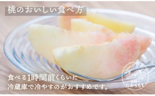飛騨のたからもも 特選 糖度13度以上（4-6玉）※7月中旬～順次お届け | 桃 朝採れ 白桃 もも フルーツ ギフト 果物 人気 おまかせ 飛騨桃 飛騨高山 つむぎ果樹園 GH003