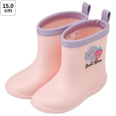 ふるさと納税 奈良市 キッズ ワッペン付きレインブーツ 15cm RIBTW15【Sweet Bear】 672088