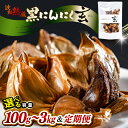 【ふるさと納税】 黒にんにく 100g～ 《レビューキャンペーン！》 止まらなくなるほど美味しい！波動 熟成 『玄』【選べる容量】 【黒にんにく にんにく 健康食品 抗酸化 美容 低温熟成 お試し 贈答 ギフト お土産 国産 お試し】