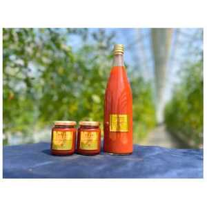 芳醇高糖度ミニトマトの贅沢ジャム(2個)と、贅沢無添加トマトジュースのセット【1652157】