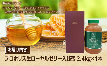 コハマのハチミツ プロポリス 生ローヤルゼリー入蜂蜜 2.4kg×1本 蜂蜜 はちみつ ハチミツ 国産 ギフト 沖縄市 / 農業生産法人株式会社小浜養蜂場[BCAQ008]