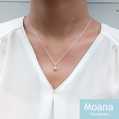 ふるさと納税 鎌倉市 シルバーティアドロップネックレス