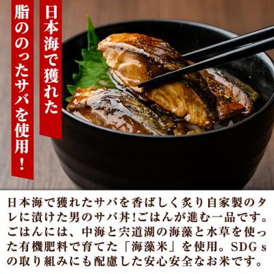 ふるさと納税 境港市 男のサバ丼 (4食) |  | 01
