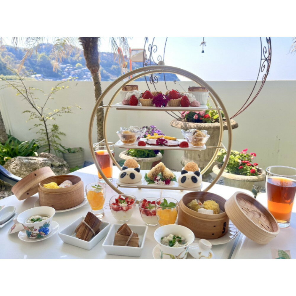 【ふるさと納税】【選べるセット数】薬膳アフタヌーンティーランチセット お食事券 （2名様／1セット） | チケット 食事券 券 人気 おすすめ 送料無料