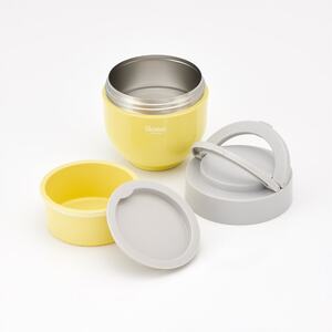 弁当箱 「折りたたみ保温ジャー」 イエロー 540ml スケーター 弁当箱 保温ジャー 丼 弁当箱 弁当箱 保温ジャー 保温お弁当 保冷お弁当 オシャレお弁当箱 おしゃれお弁当箱 保温ジャー 保冷ジャ