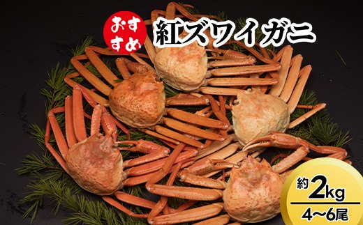 【おすすめ】紅ズワイガニ約2kg（4～6尾） ※2026年9月～発送
