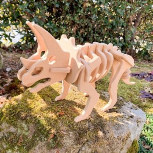パズル 恐竜 トリケラトプス Mサイズ 立体 パズル