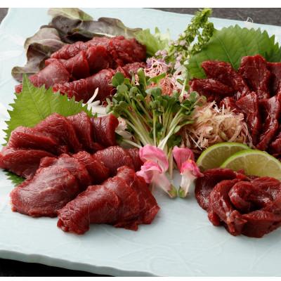 ふるさと納税 南阿蘇村 国産馬刺し赤身スライス160g(4人前)(南阿蘇村)