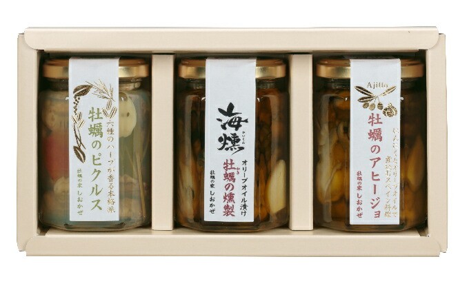 
                  牡蠣 の 燻製 オリーブ オイル漬 アヒージョ ピクルス のセット[海組のニ] 牡蠣 燻製 おつまみ 惣菜 常温 オリーブオイル アヒージョ オイル漬け ピクルス ギフト 贈り物 かき カキ あて つまみ 加工品 ビール ワイン 瓶詰め 調味料
                