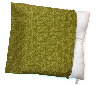 日本製 銘仙版 カバー付洗える 座布団 2枚 麻の葉 [2277]