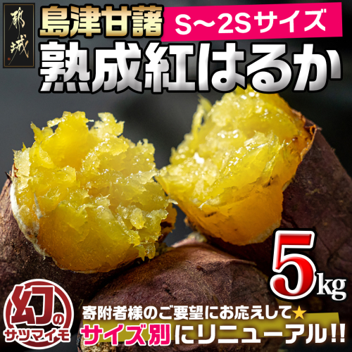 島津甘藷　熟成紅はるか 5kg(S～2S)_LE-A701-m