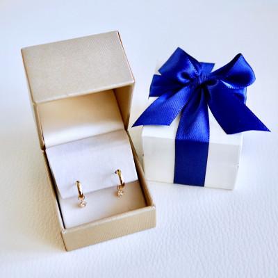 ふるさと納税 昭和町 K18(18金) 2WAY ホワイトトパーズ フープピアス(直径10mm)保証書付 SMK-5249 |  | 03