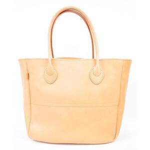 栃木レザー使用｜ソフトな手触り 本革 A4も入る大容量 本革トートバッグ｜Tote bag 03 L｜タン｜minca（全6色）