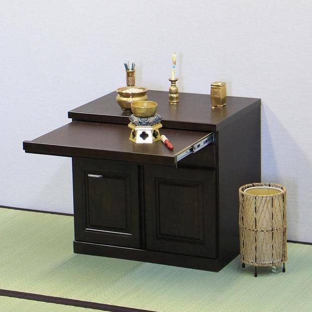 
            【カラー選択可】仏壇台 仏壇下台 お仏壇 大川家具 完成品 60cm 幅60cm ミニ仏壇 小型仏壇 日本製 AKBU-01-60L
          