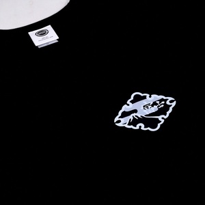 0014-74-05 富士宮市 マンホールTシャツ 波 (黒) : Mサイズ