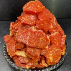 牛やわらかハラミ味付焼肉用1kg　(200g×5パック)　自家製タレ付