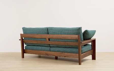 No.863-10 （ウォールナット）AUTHENTICITY FINE SOFA RE GR（グレー）