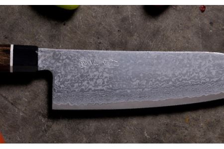 H35-21 ブラックダマスカス 三徳包丁 BD-04【最長3ヶ月】を目安に発送