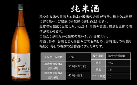 紀土 純米・純米吟醸・純米大吟醸酒 1.8L 3本セット ［Hw7］］日本酒 にほんしゅ
