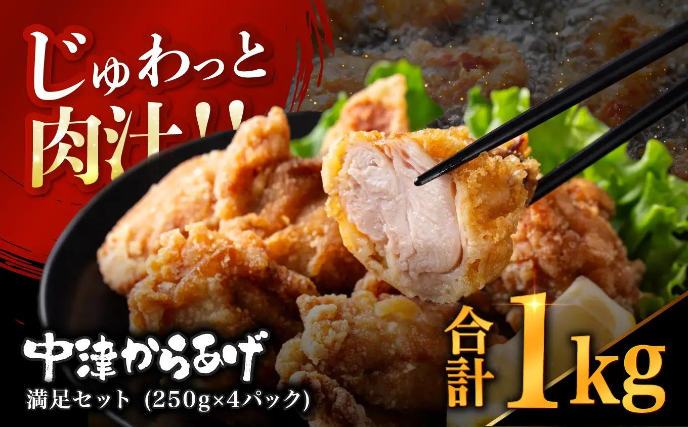 レンジで簡単「からあげ」セット(250g×4パック)  | 調理済 中津からあげ 唐揚げ 唐揚 から揚げ からあげ 時短料理 簡単調理 お弁当 弁当 おかず お惣菜 惣菜 レンジ 大分県産 大分県 中津市
