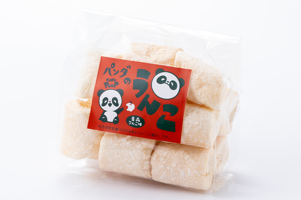 【手作り麩菓子】 パンダのうんこ 4種セット【抹茶味・さくら風味・青森りんご味・バナナ味】80g×各1袋