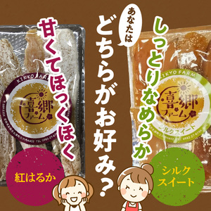 干し芋食べ比べセット紅はるかシルクスイート100g各2袋 N063-YA0275