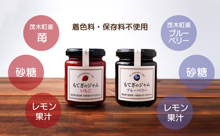 茂木産果実100％使用！ イチゴ＆ブルーベリージャム 160g×4本 保存料・着色料・香料不使用 | ジャム ジャム ジャム ジャム ジャム