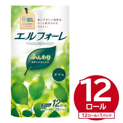 ふるさと納税 可児市 エルフォーレトイレットティシュー 12Rダブル(12ロール×1パック)