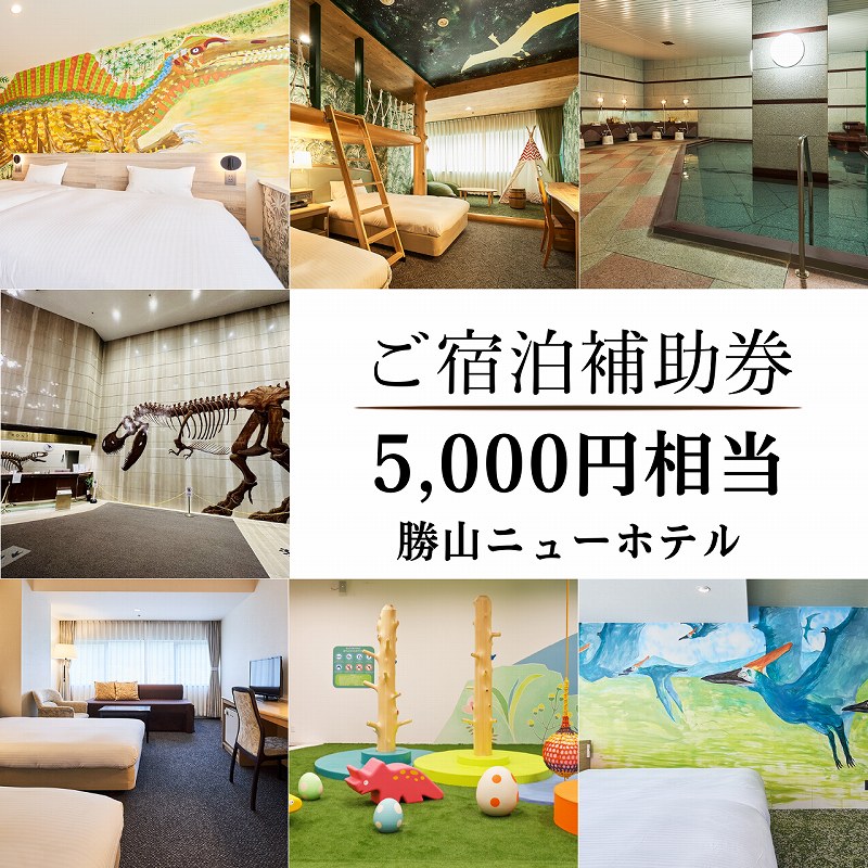 【ふるさと納税】勝山ニューホテル　宿泊補助クーポン券　5,000円券