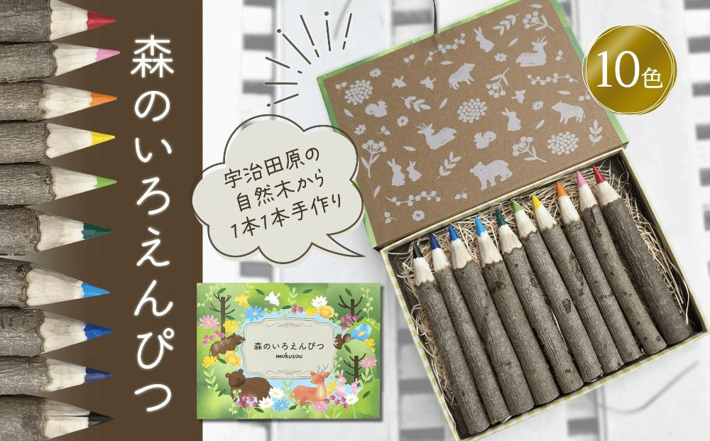
                  森のいろえんぴつ〈色鉛筆 えんぴつ 色えんぴつ 鉛筆 文具 文房具木材 お絵描き キッズ おもちゃ 知育 玩具 手作り 自然 贈り物 プレゼント ギフト〉
                
