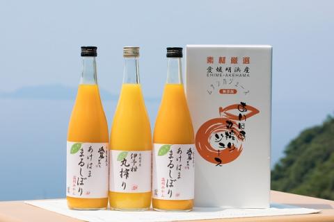 あけはままるしぼり・伊予柑丸搾り3本セット