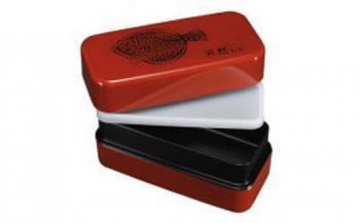 
            紀州漆器 漆器弁当箱 根来塗 ひらめ 長角入子 特大 ［YS18］
          