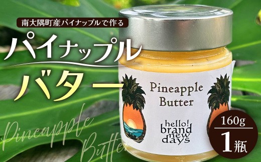 絶品！南大隅町産 パイナップルバター 1瓶 (160g×1個)｜パイナップル バター フルーツ ジャム 加工品 スプレッド 国産 南国フルーツ 手作り 鹿児島県  南大隅町 hello! brand new days　HB-1