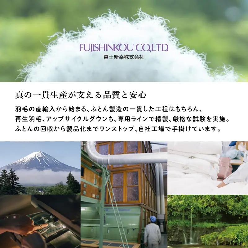【富士新幸謹製】 50×70cm ダウンピロー「サステナブルな羽毛」アップサイクルダウン羽毛枕※着日指定不可 DSI006　