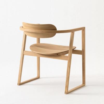 ふるさと納税 飛騨市 【飛騨の家具】　HIDA　SUWARI　ラウンジチェア(板座)　飛騨市産材仕様 |  | 01