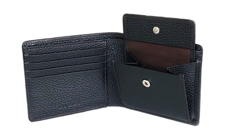 LUEGO Carino Homme カリーノオム 二つ折り財布 小銭入れ付き （チョコ） F2Y-3278