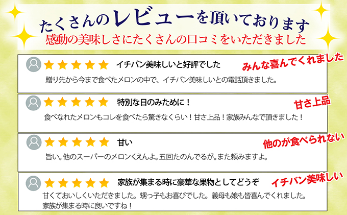 クラウンメロン【上（山等級）】特大玉（1.5kg前後）3玉入