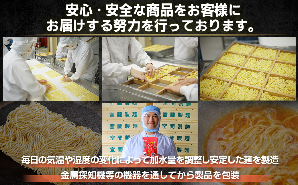 【定期便全6回】むろめん 生ラーメン10食 スープ付（懐かし醤油スープ4食、まろやか味噌スープ4食、鶏塩スープ2食） MROV025