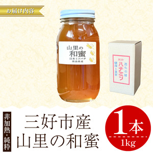 日本みつばち 蜂蜜1kg はちみつ 山里の和蜜 【 はちみつ 】