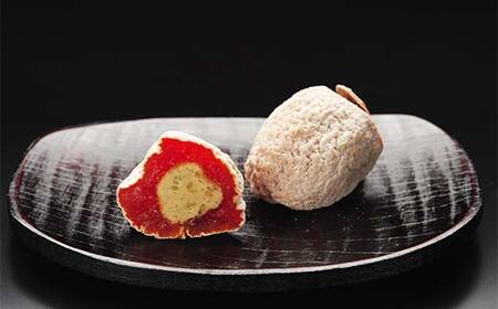 【ふるさと納税限定】【季節限定】【御菓子司美濃屋】 木守柿（栗きんとん入り市田柿 干し柿 ）― 15個入り・お茶セット 【オンライン決済のみ】 中津川銘菓 国内特選栗使用 和菓子 中津川 岐阜 御歳暮