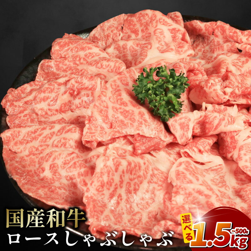 【ふるさと納税】 牛肉 ロース スライス しゃぶしゃぶ 用 選べる 容量 国産和牛 500g 1kg 1.5kg 肉 にく ぎゅう うし 小分け 便利 カレー 肉じゃが すき焼き しゃぶしゃぶ 牛丼 肉炒め 薄切り 焼肉 おかず 冷凍 人気 おつまみ 贈答 プレゼント 徳島県 吉野川市