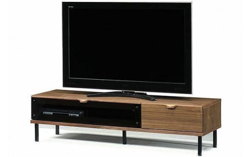 【幅152 奥行46 高さ38.3】シモン152テレビボード （ウォールナット）