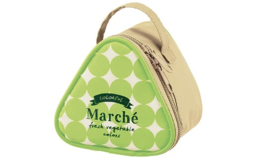 保冷おにぎり型ランチバック （内側アルミ蒸着） KONC2 マルシェ アボカド おにぎりケース おにぎりポーチ コンビニおにぎり 三角おにぎり おむすび お握り ご飯 保冷仕様 スケーター 493751 奈良県 奈良市 skt116