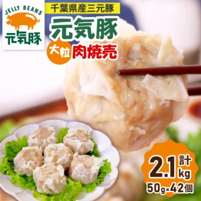 ふるさと納税 多古町 【千葉県産三元豚】元気豚 大粒肉焼売(シューマイ)セット　2.1kg(50g×42個)